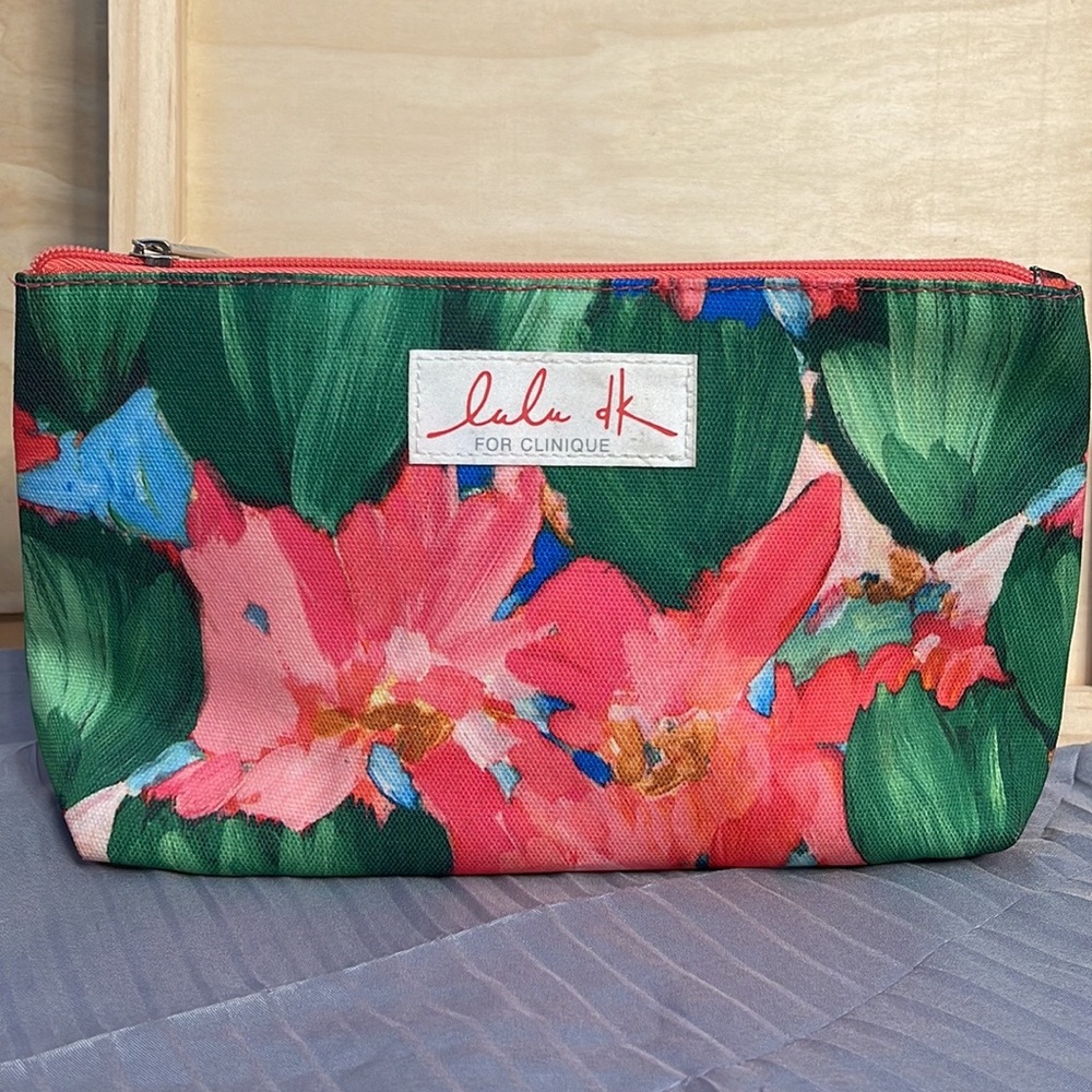 Tropical Cosmetic Bag Floral makeup tote